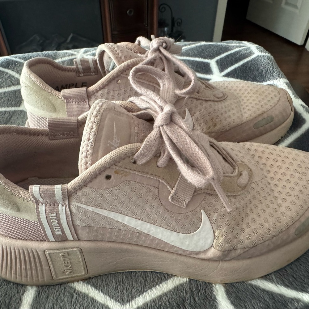 Nike Women's Blush Running Sneakers with White Swoosh